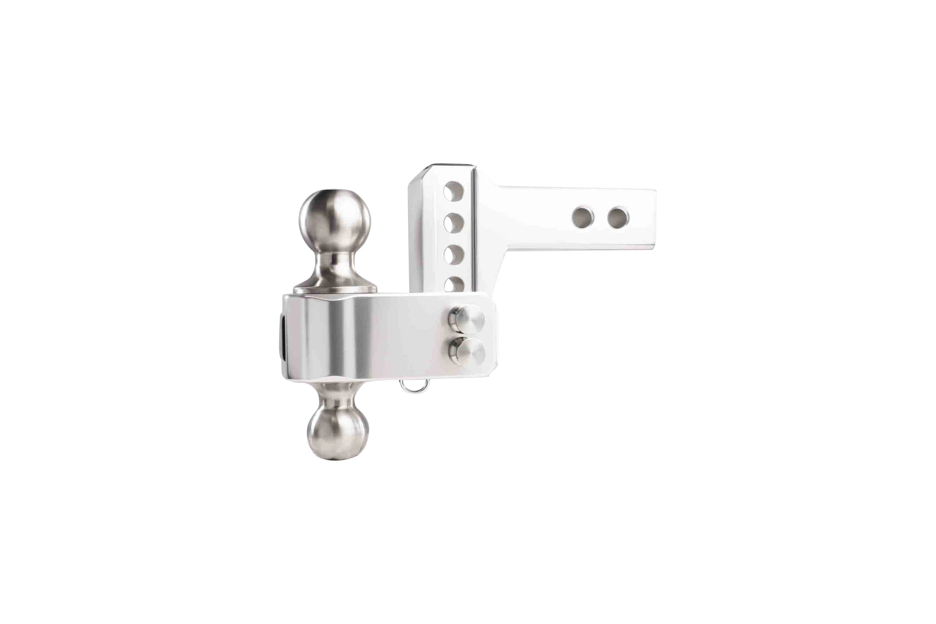 2.0" Aluminum Medium Duty Hitch 2" Drop/Rise w/ Stainless Steel Dual Ball - Image 10