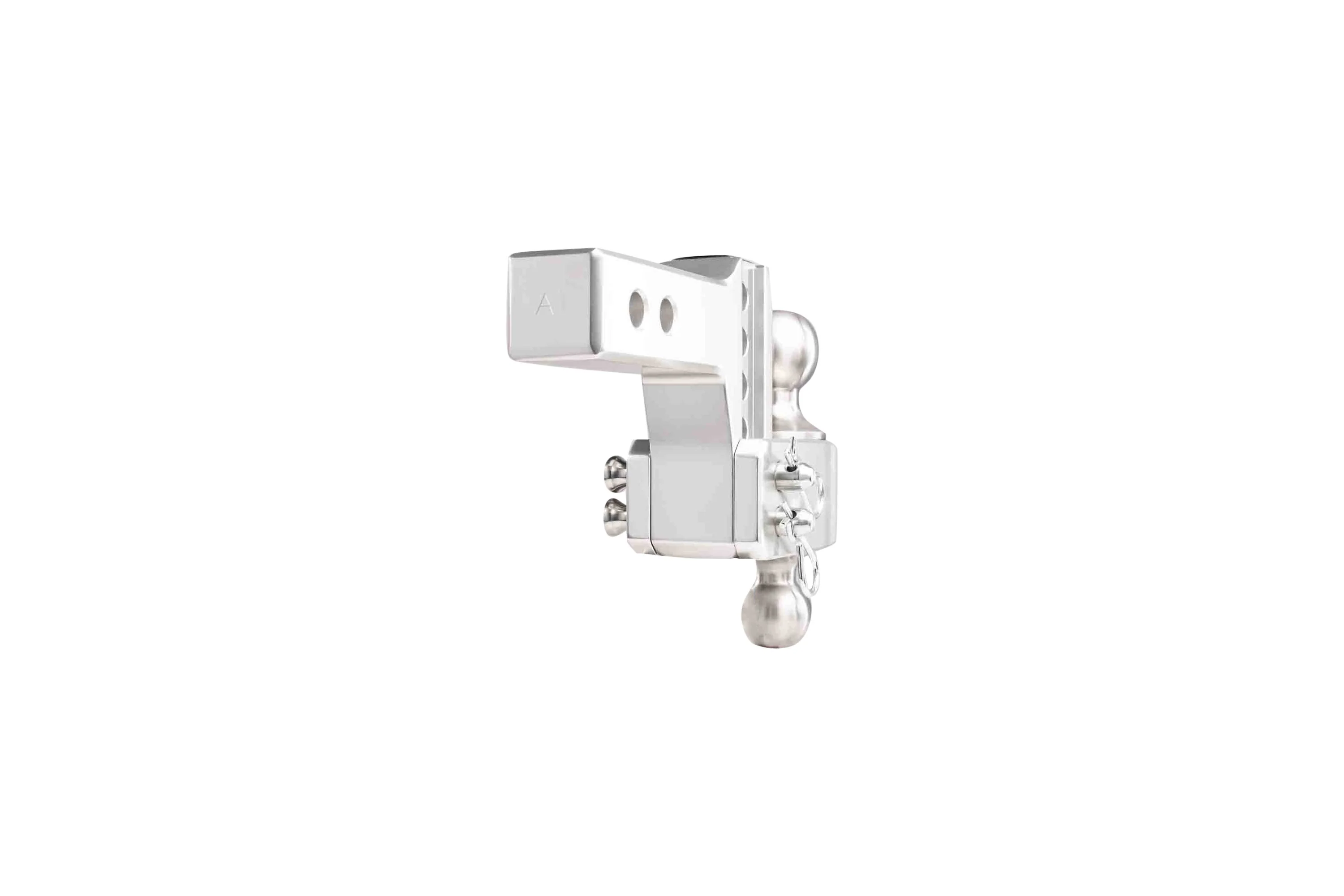 2.0" Aluminum Medium Duty Hitch 2" Drop/Rise w/ Stainless Steel Dual Ball - Image 23