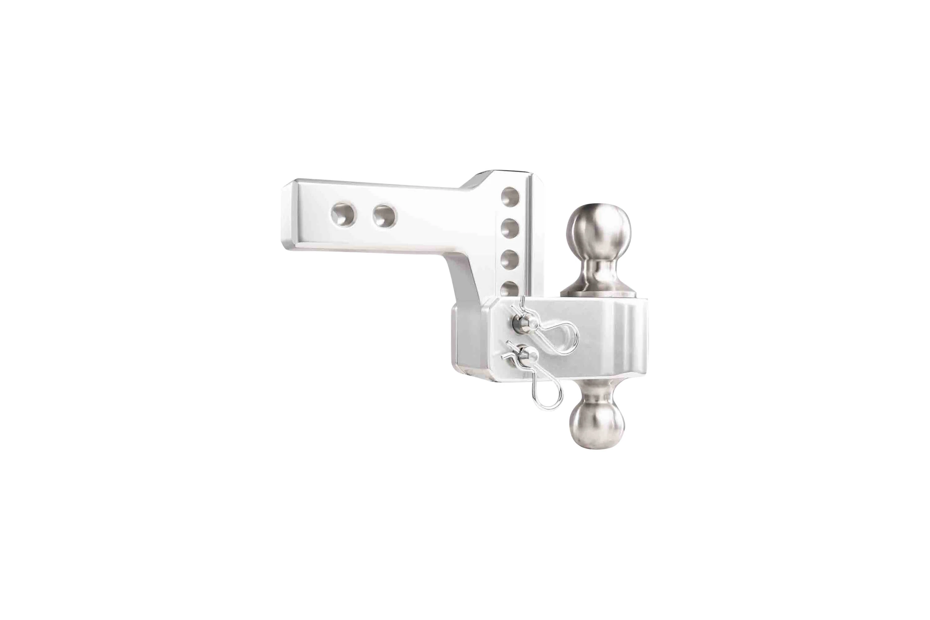 2.0" Aluminum Medium Duty Hitch 2" Drop/Rise w/ Stainless Steel Dual Ball - Image 27