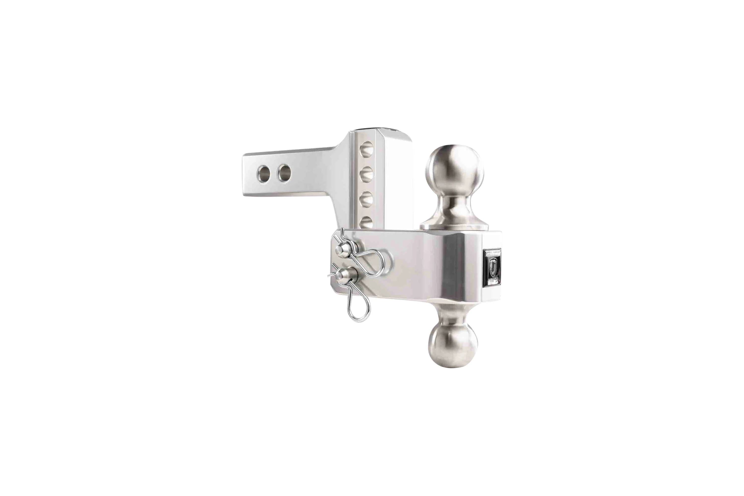 2.0" Aluminum Medium Duty Hitch 2" Drop/Rise w/ Stainless Steel Dual Ball - Image 33