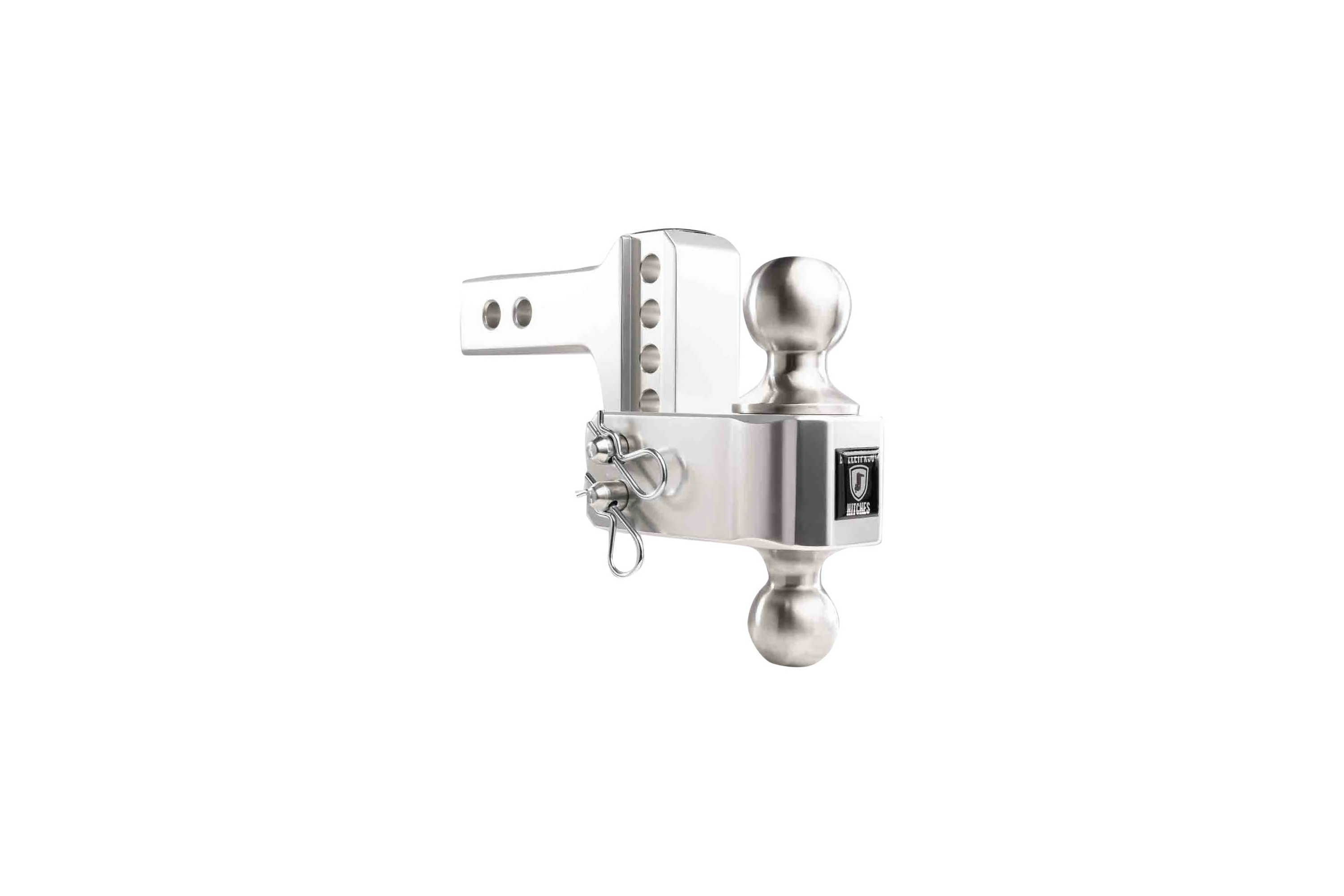 2.0" Aluminum Medium Duty Hitch 2" Drop/Rise w/ Stainless Steel Dual Ball - Image 34