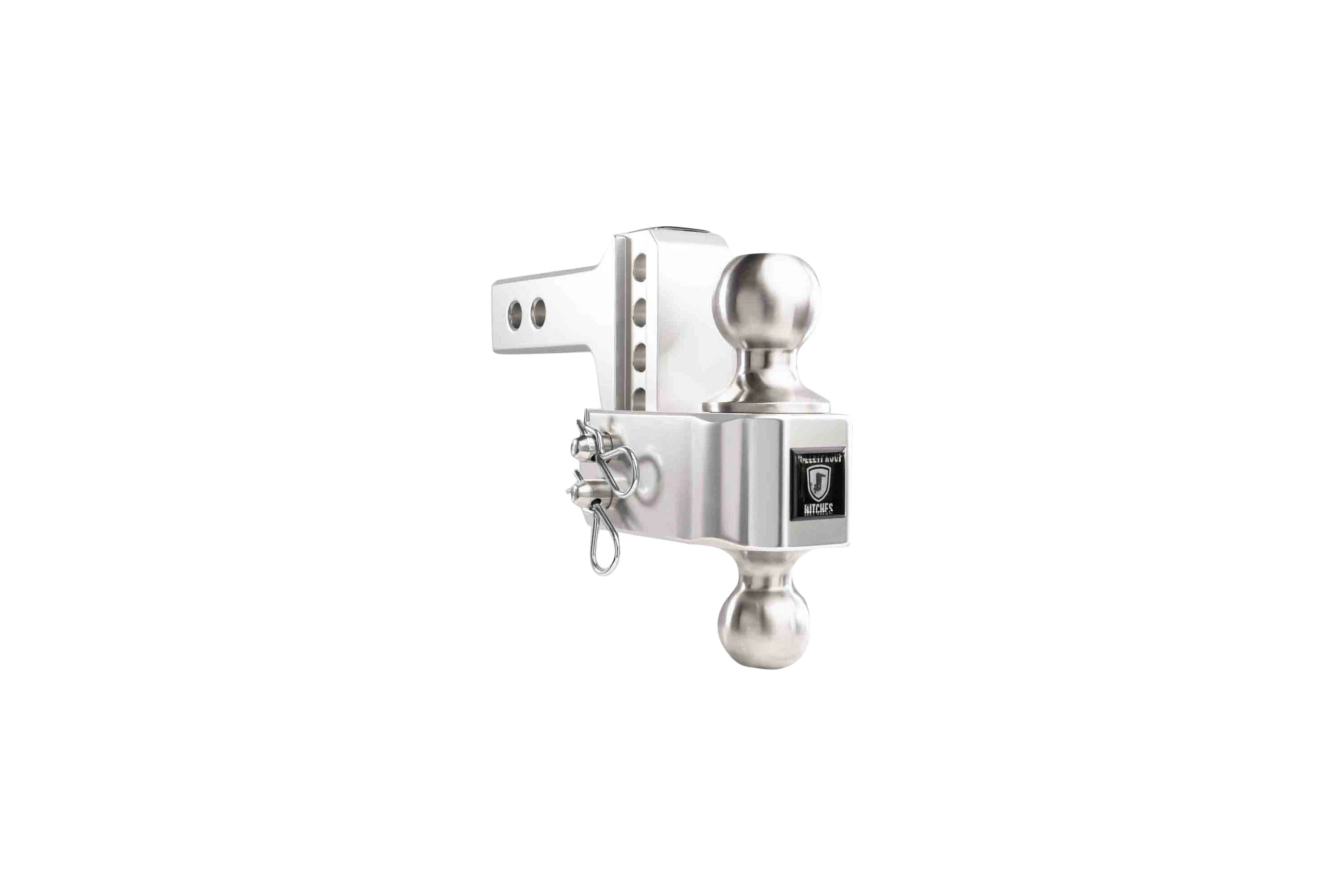 2.0" Aluminum Medium Duty Hitch 2" Drop/Rise w/ Stainless Steel Dual Ball - Image 35