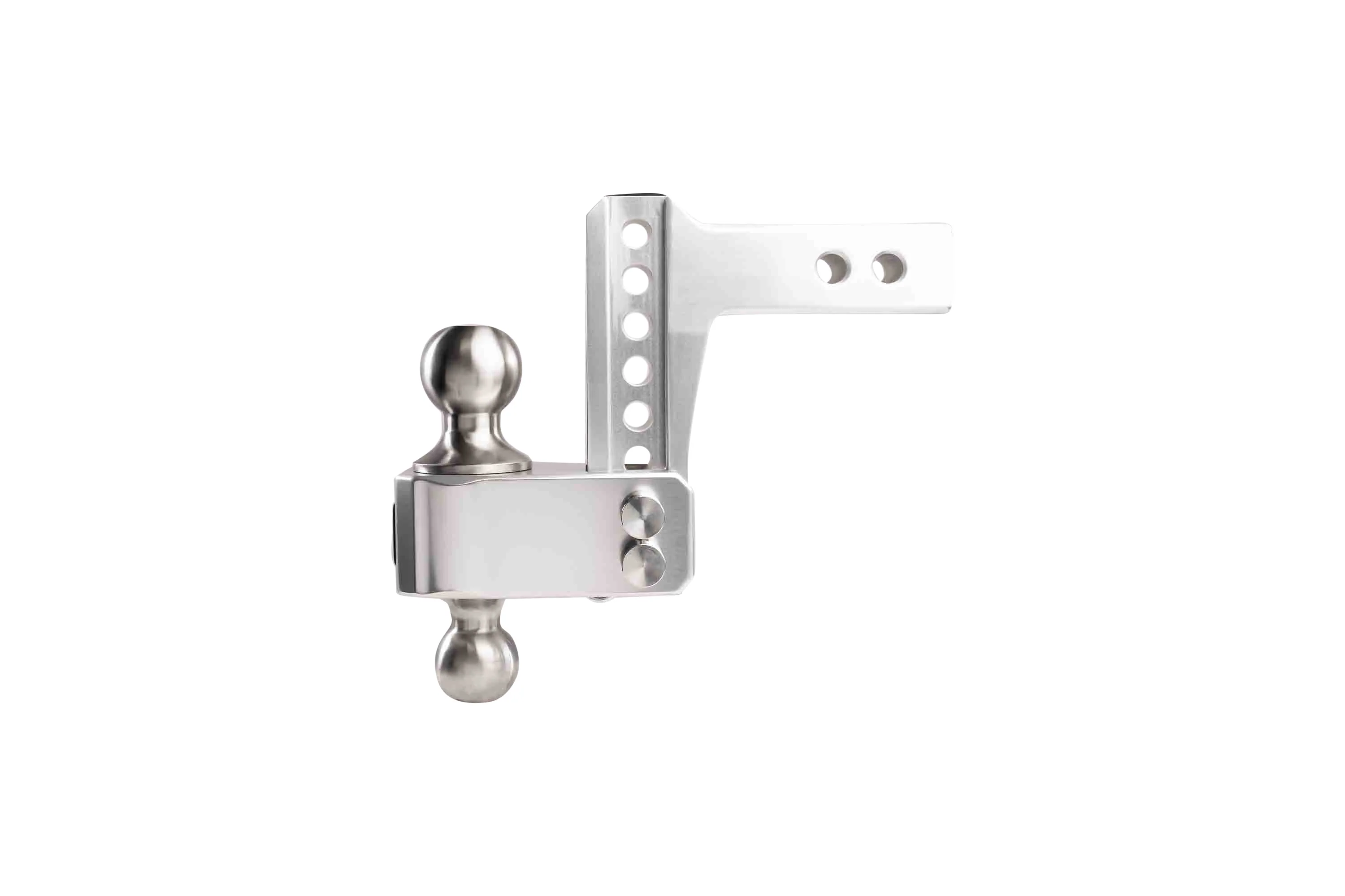 2.0" Aluminum Medium Duty 4" Drop/Rise Hitch w/ Stainless Steel Dual Ball - Image 12