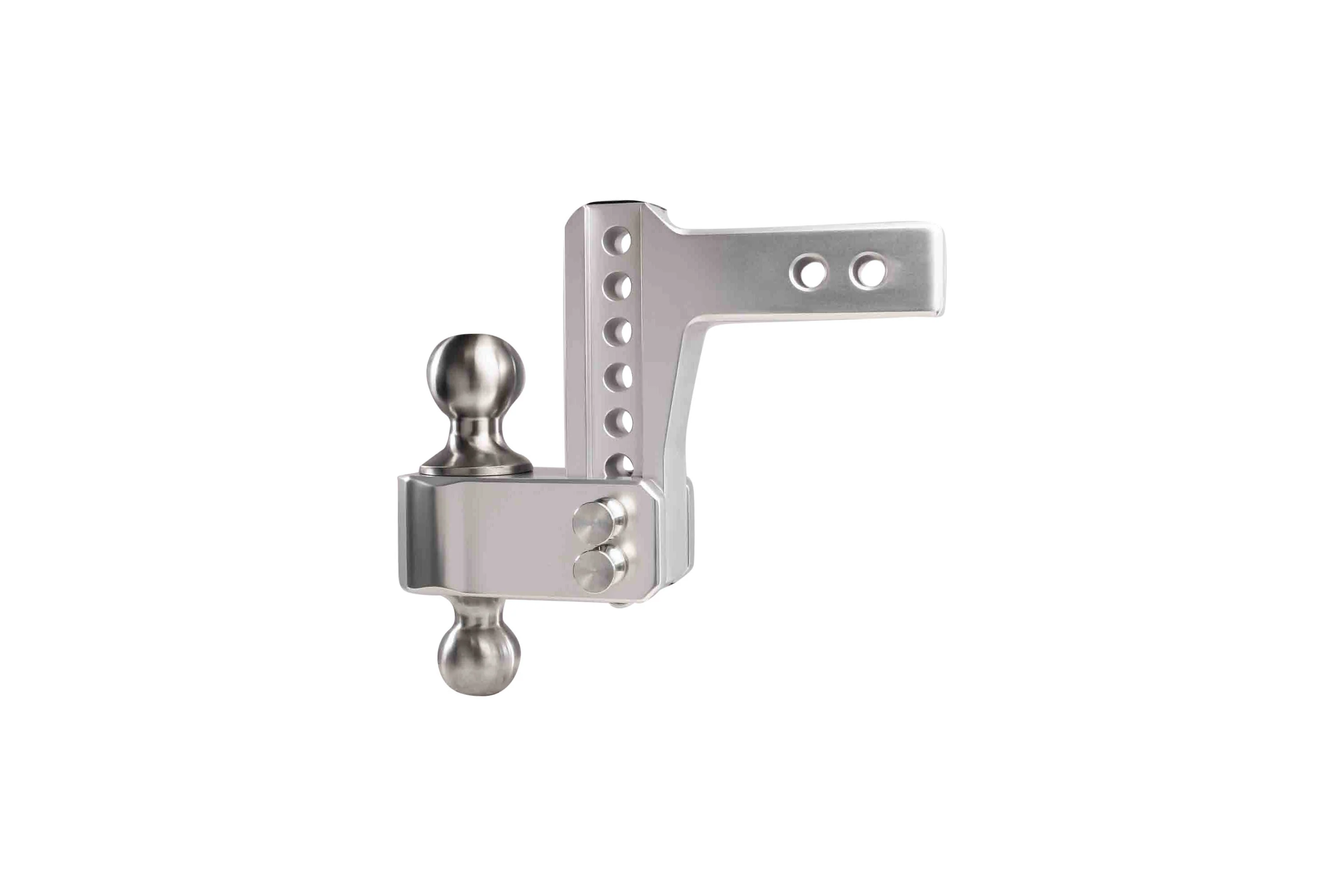 2.0" Aluminum Medium Duty 4" Drop/Rise Hitch w/ Stainless Steel Dual Ball - Image 14