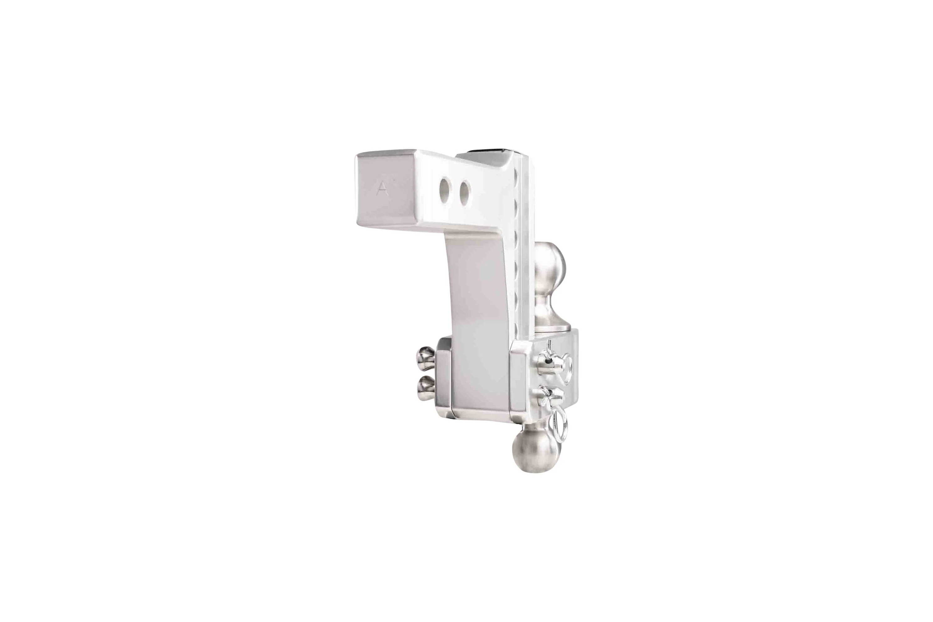 2.0" Aluminum Medium Duty 4" Drop/Rise Hitch w/ Stainless Steel Dual Ball - Image 24