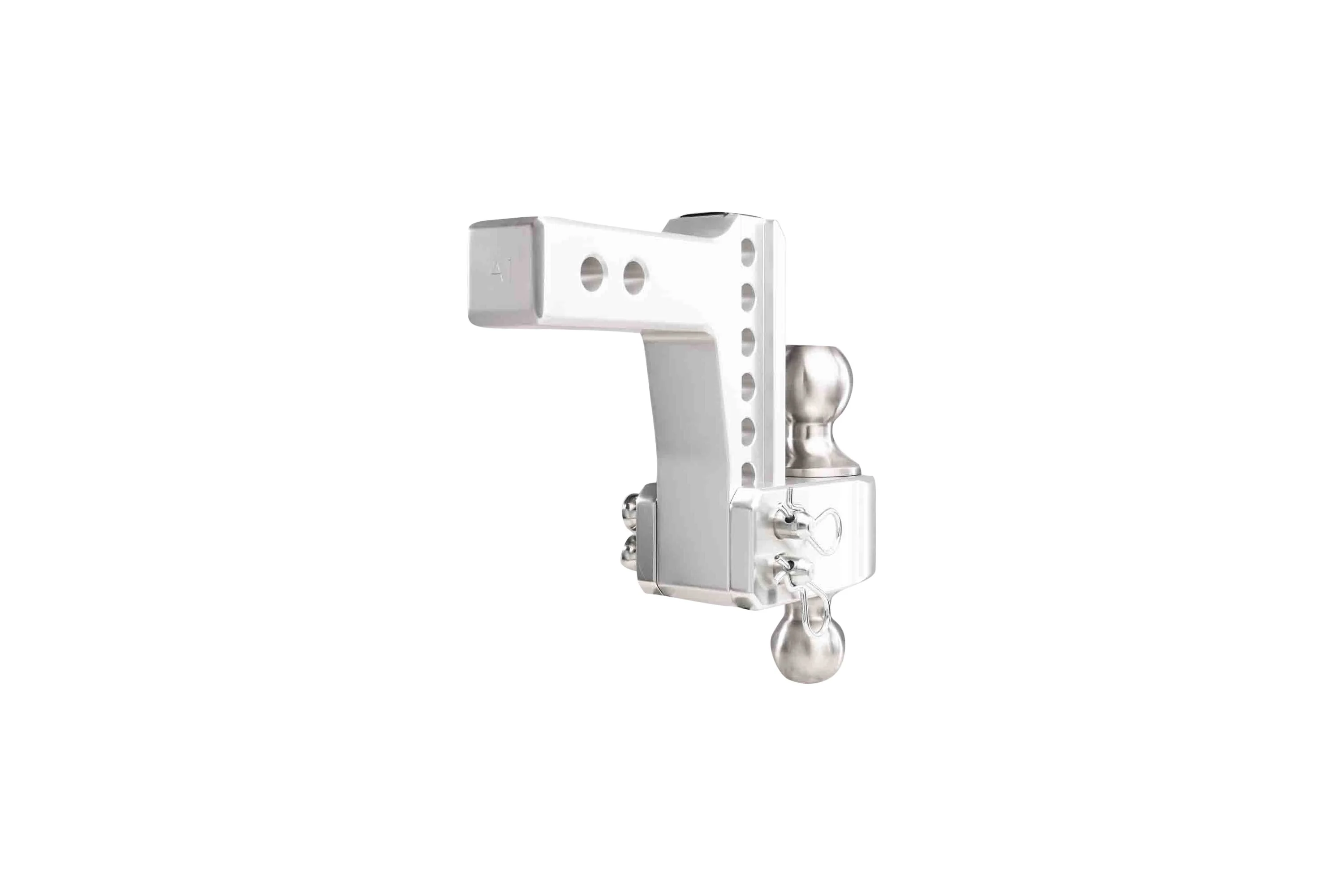 2.0" Aluminum Medium Duty 4" Drop/Rise Hitch w/ Stainless Steel Dual Ball - Image 25