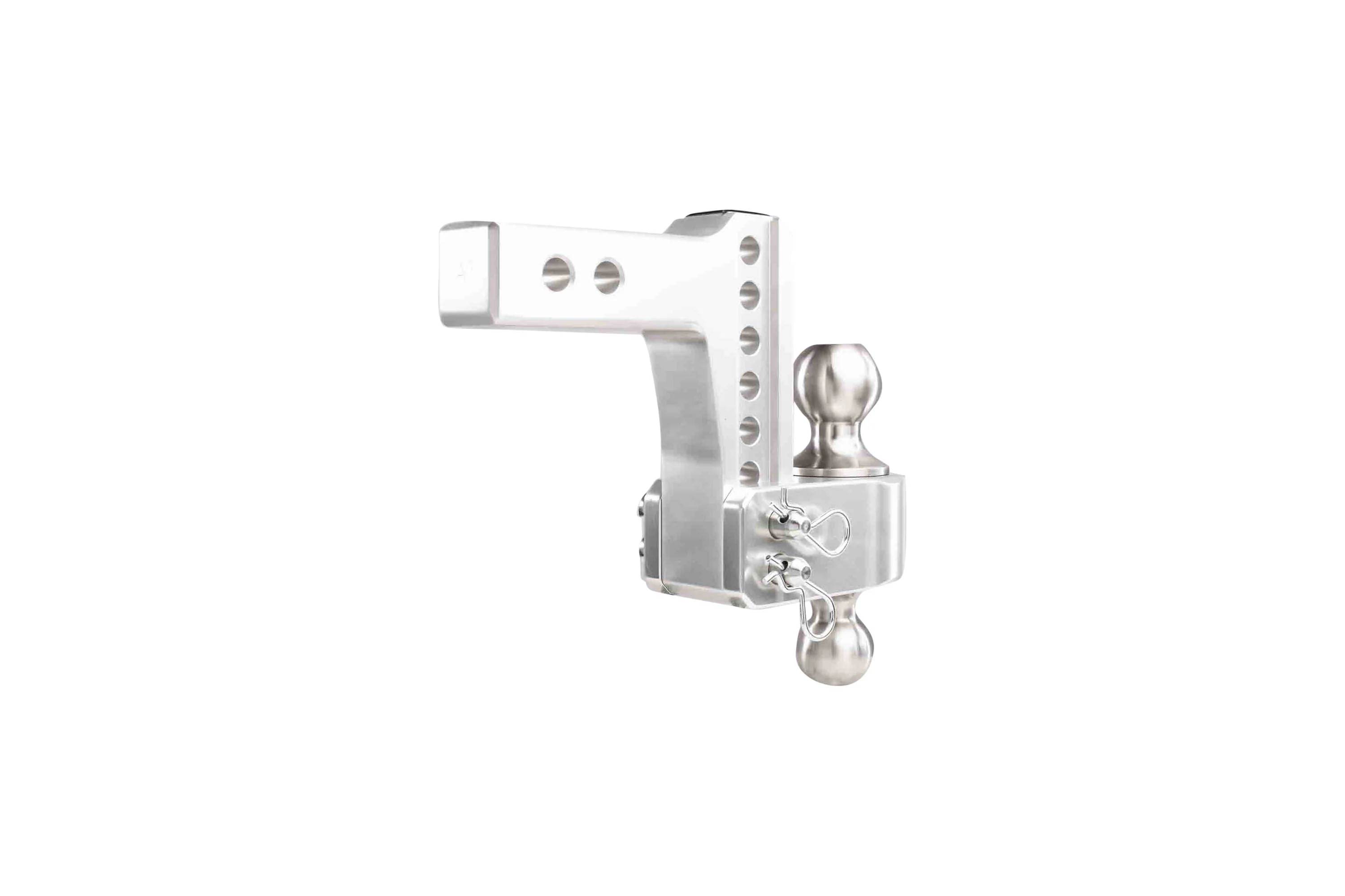 2.0" Aluminum Medium Duty 4" Drop/Rise Hitch w/ Stainless Steel Dual Ball - Image 26