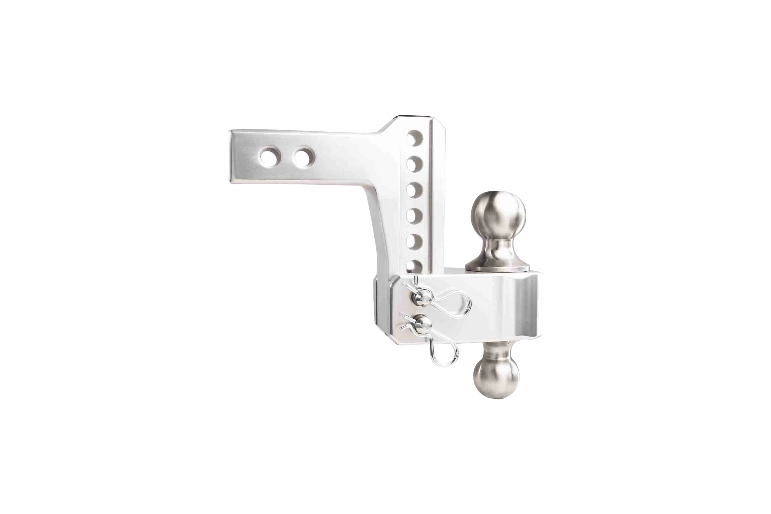 2.0" Aluminum Medium Duty 4" Drop/Rise Hitch w/ Stainless Steel Dual Ball - Image 29