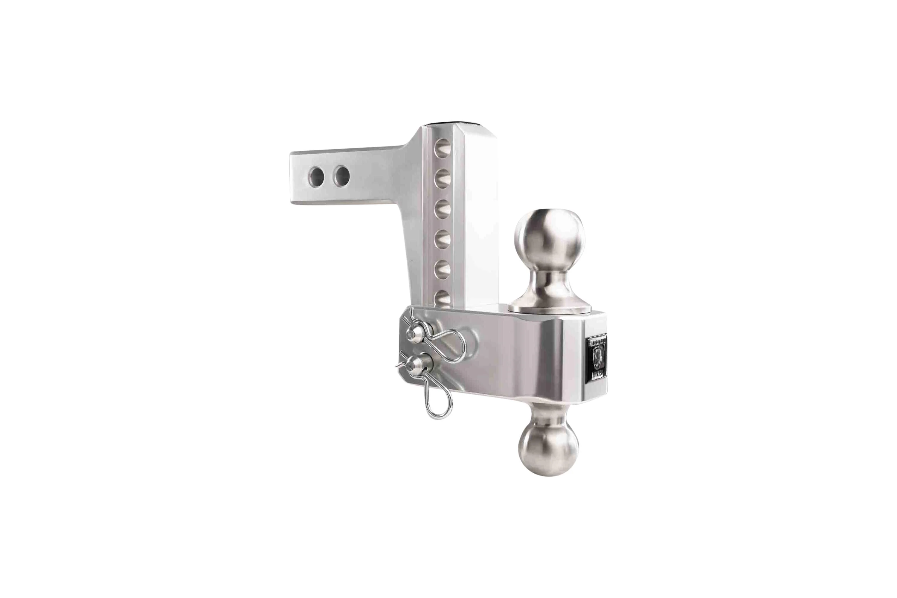 2.0" Aluminum Medium Duty 4" Drop/Rise Hitch w/ Stainless Steel Dual Ball - Image 34