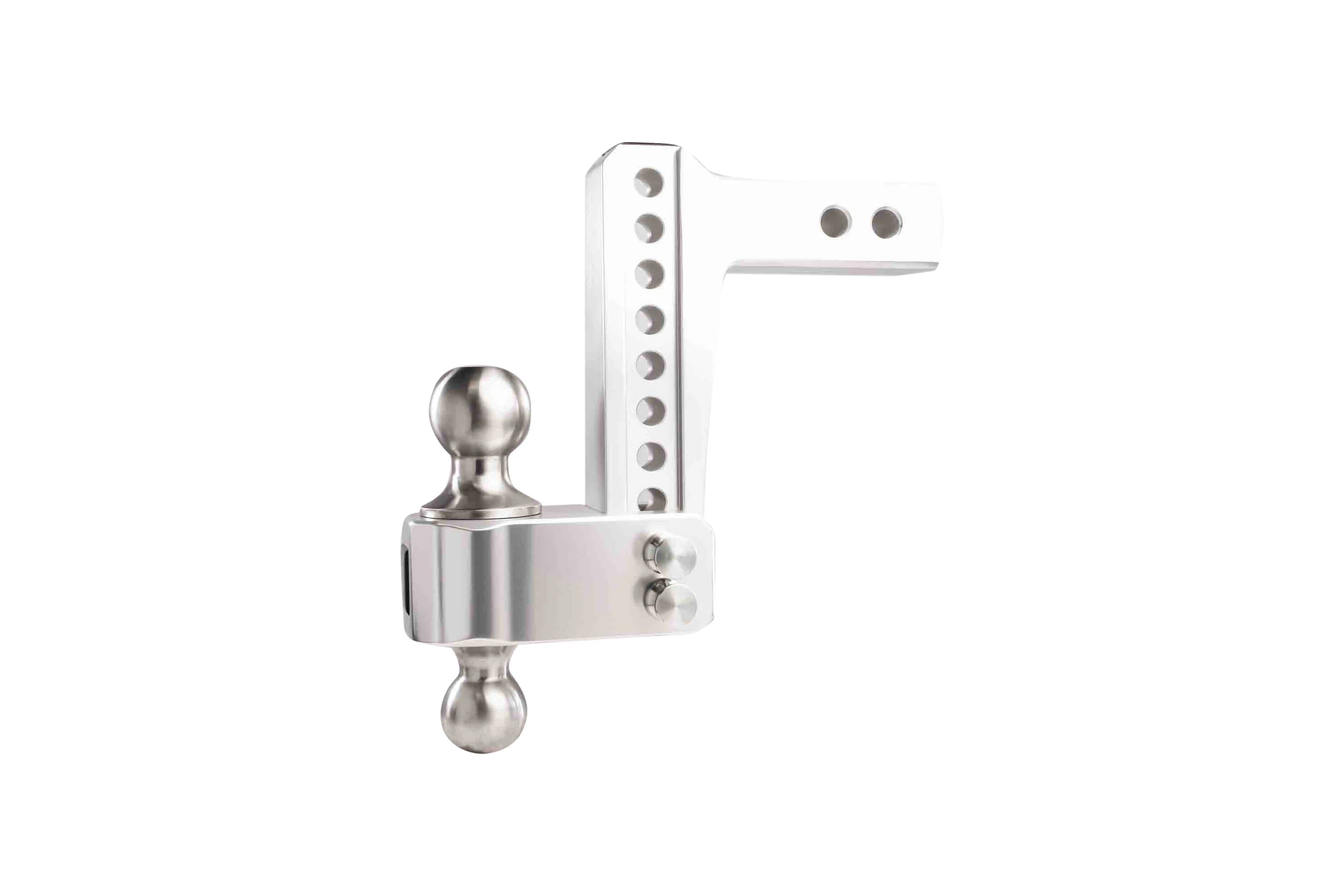 2.0" Aluminum Medium Duty Hitch 6" Drop/Rise w/ Stainless Steel Dual Ball - Image 11