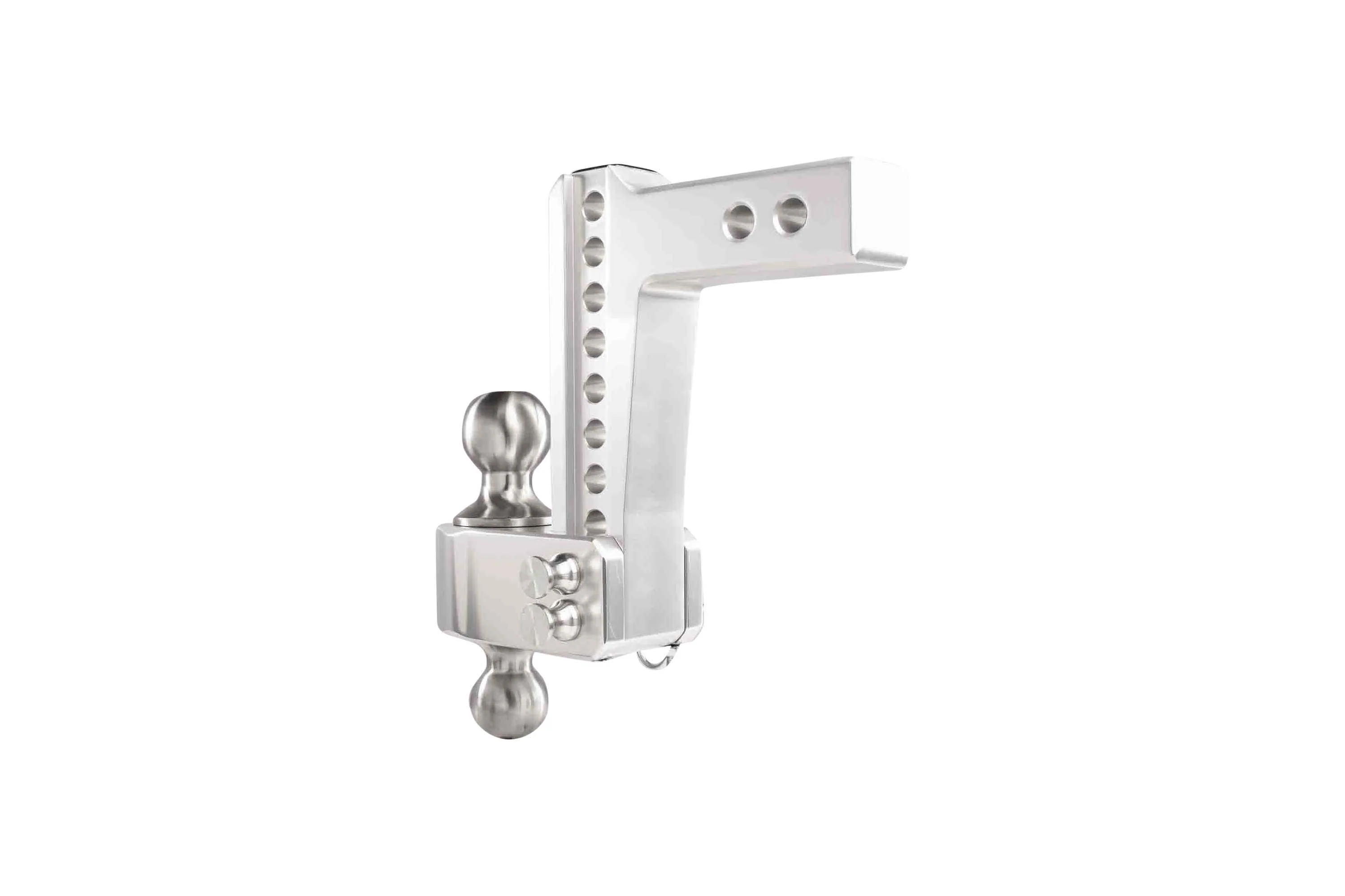 2.0" Aluminum Medium Duty Hitch 6" Drop/Rise w/ Stainless Steel Dual Ball - Image 17