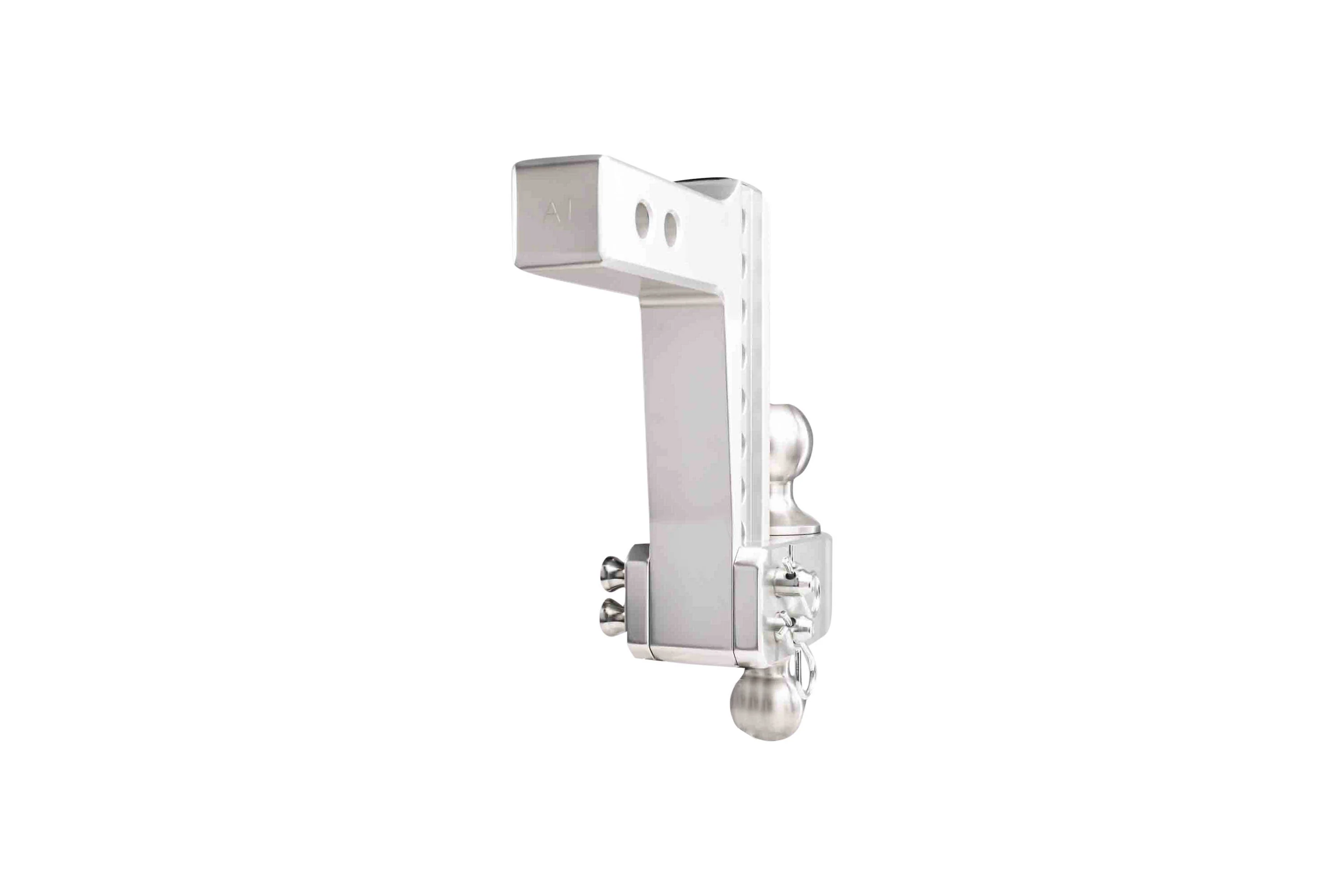 2.0" Aluminum Medium Duty Hitch 6" Drop/Rise w/ Stainless Steel Dual Ball - Image 24