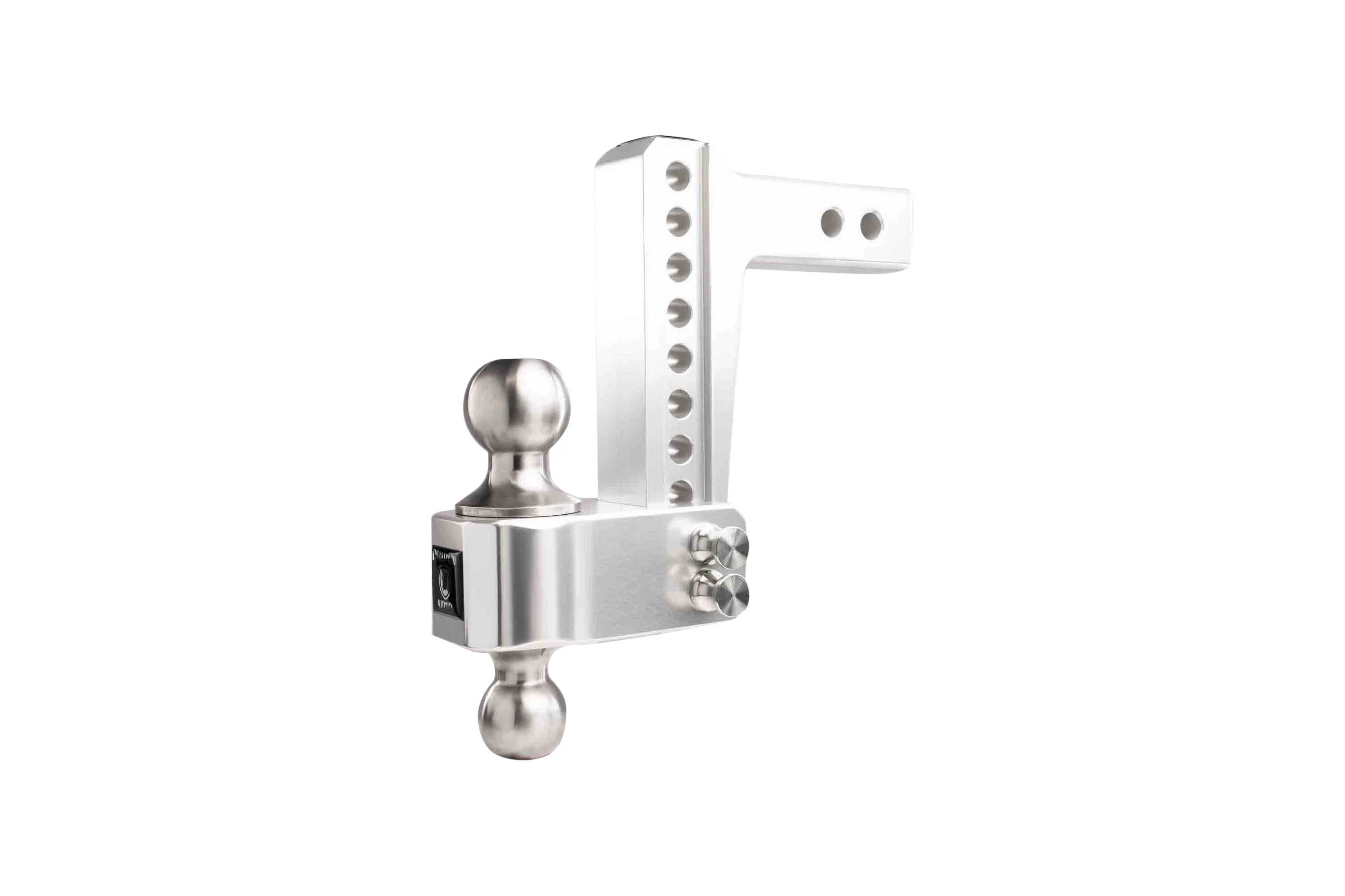 2.0" Aluminum Medium Duty Hitch 6" Drop/Rise w/ Stainless Steel Dual Ball - Image 9