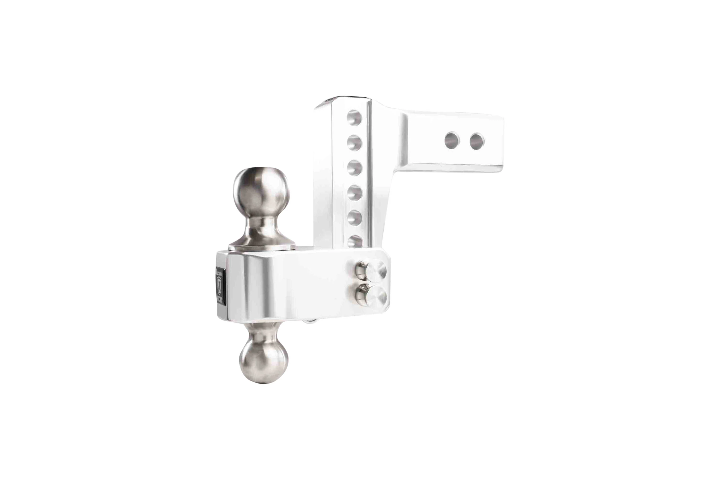 2.5" Aluminum Medium Duty Hitch 4" Drop/Rise w/ Stainless Steel Dual Ball - Image 10