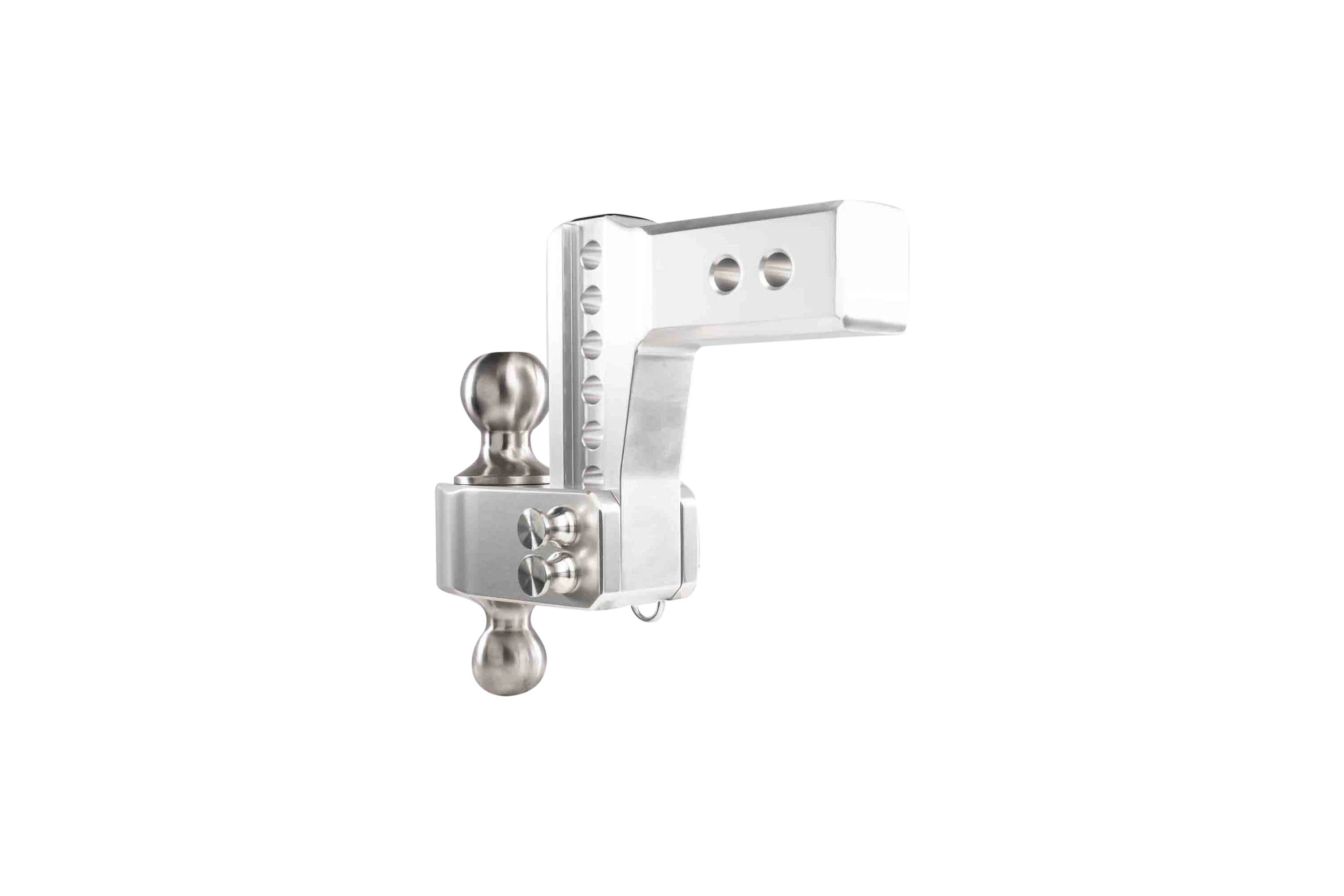 2.5" Aluminum Medium Duty Hitch 4" Drop/Rise w/ Stainless Steel Dual Ball - Image 17