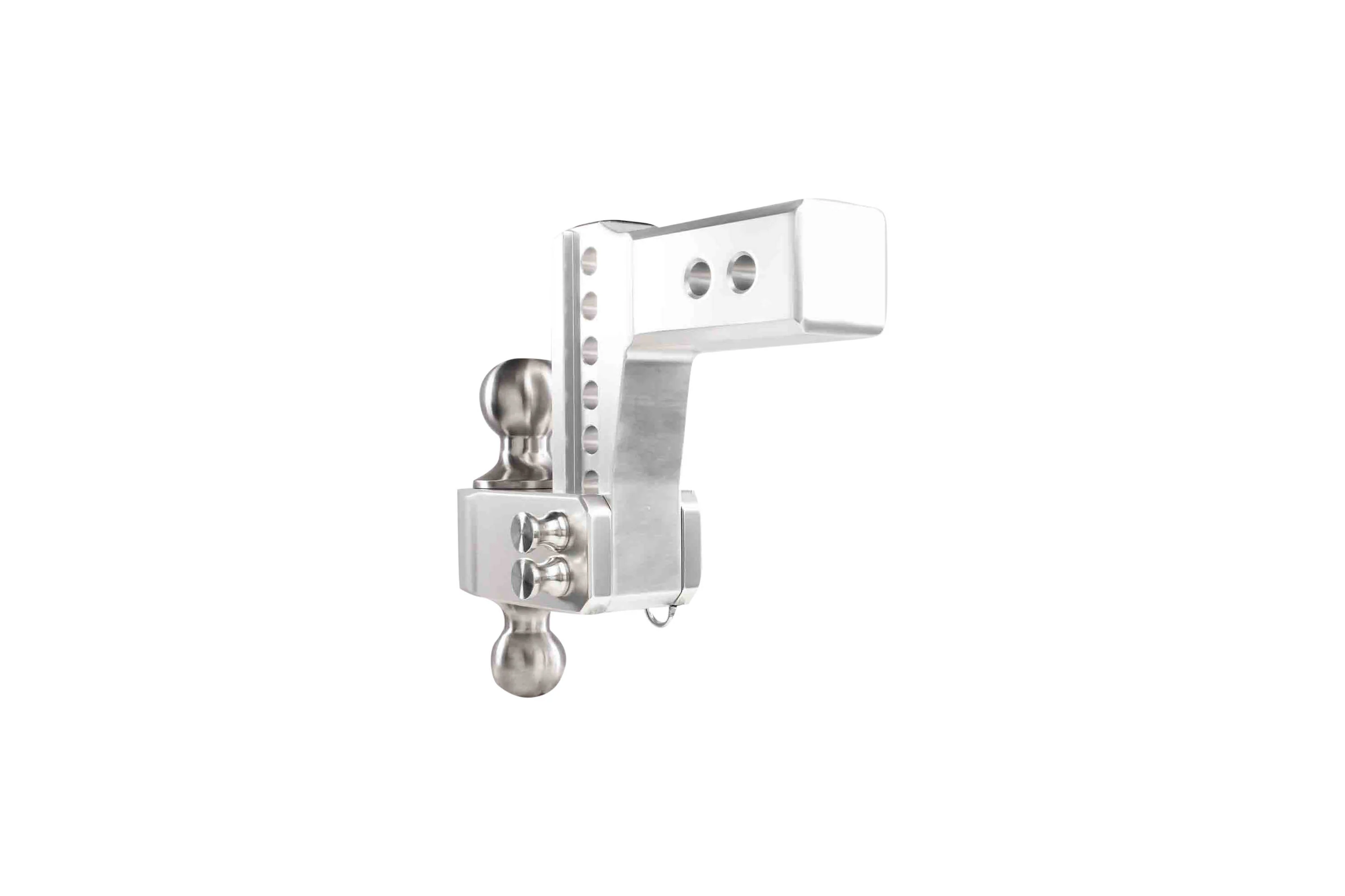 2.5" Aluminum Medium Duty Hitch 4" Drop/Rise w/ Stainless Steel Dual Ball - Image 18