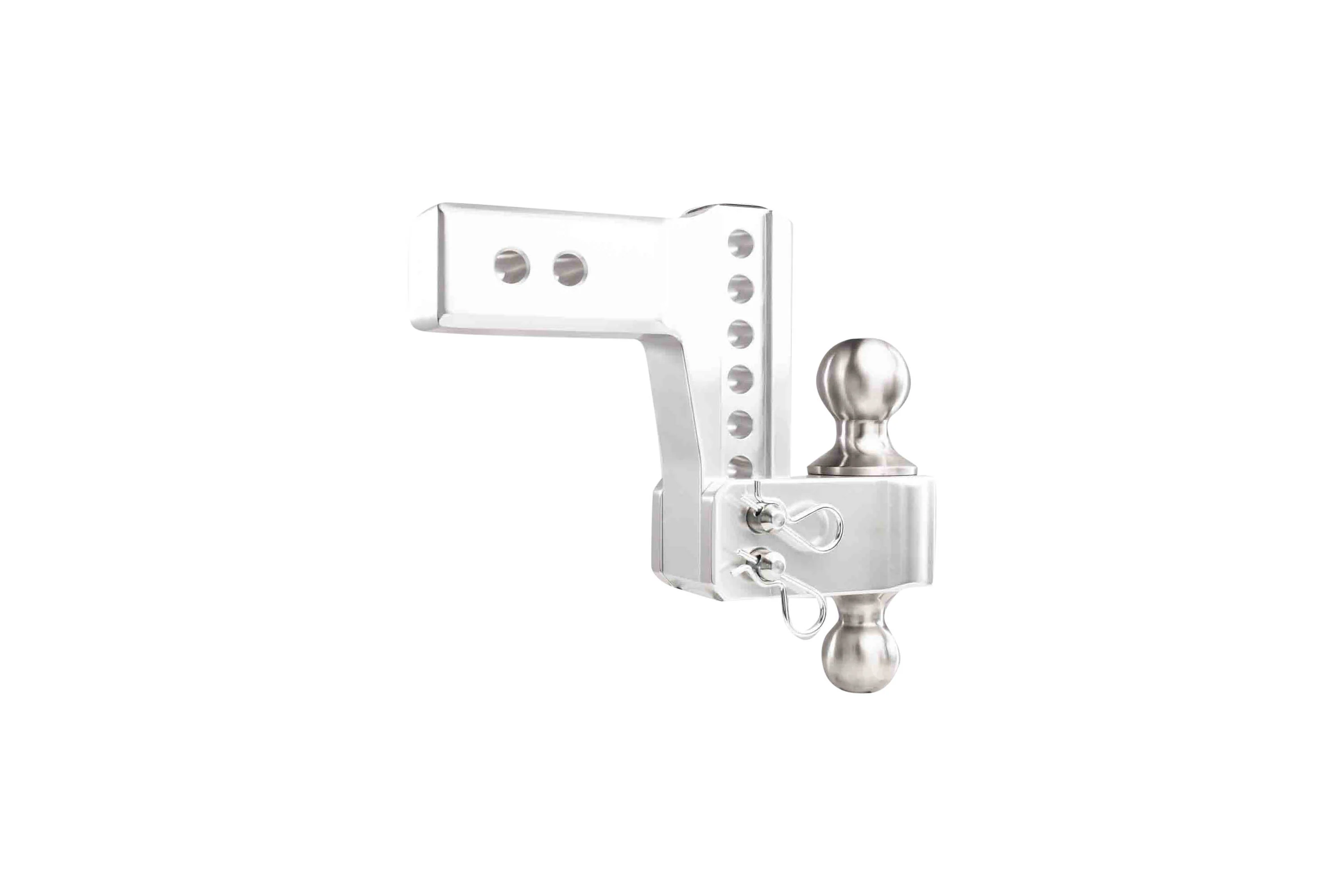 2.5" Aluminum Medium Duty Hitch 4" Drop/Rise w/ Stainless Steel Dual Ball - Image 28