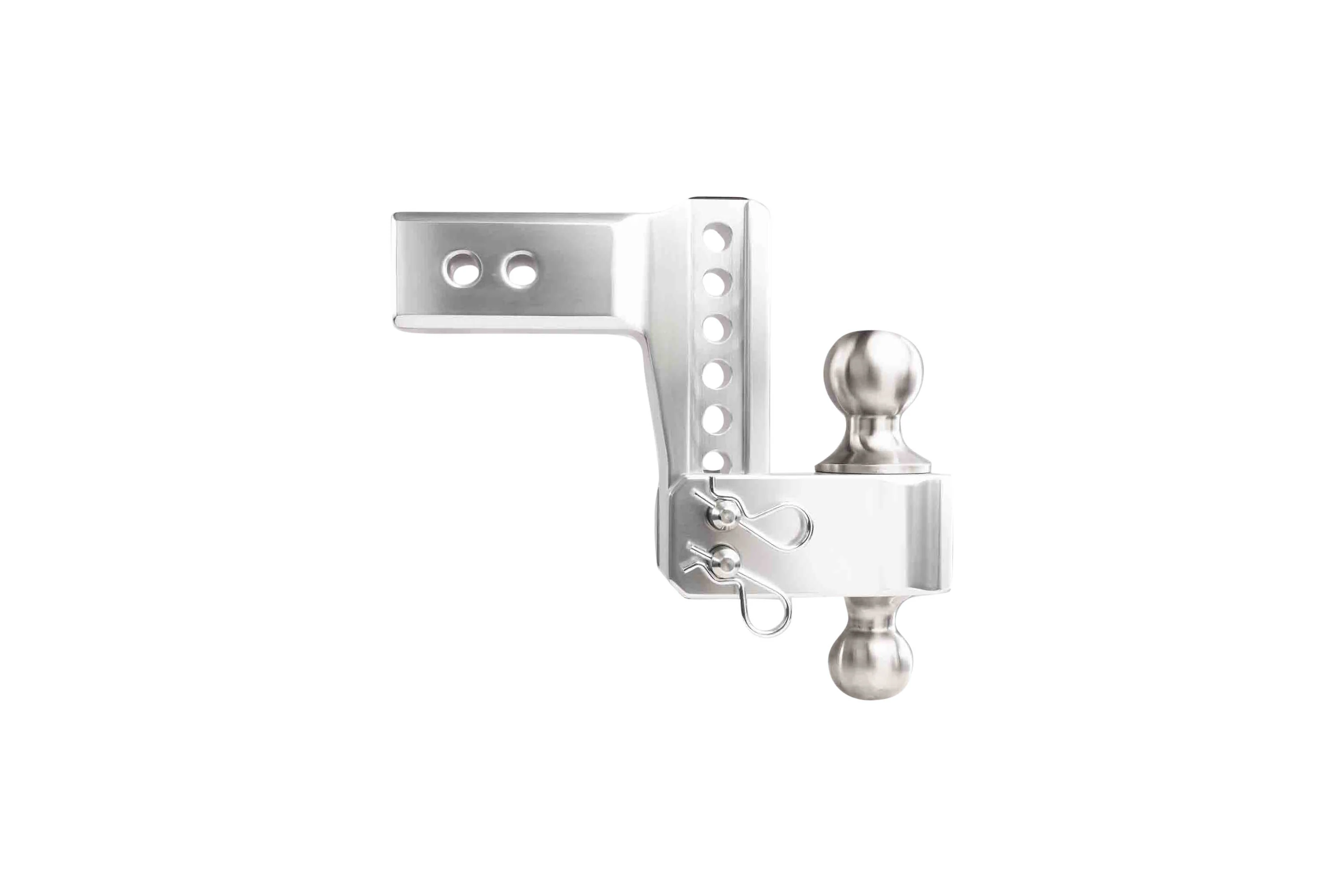 2.5" Aluminum Medium Duty Hitch 4" Drop/Rise w/ Stainless Steel Dual Ball - Image 30