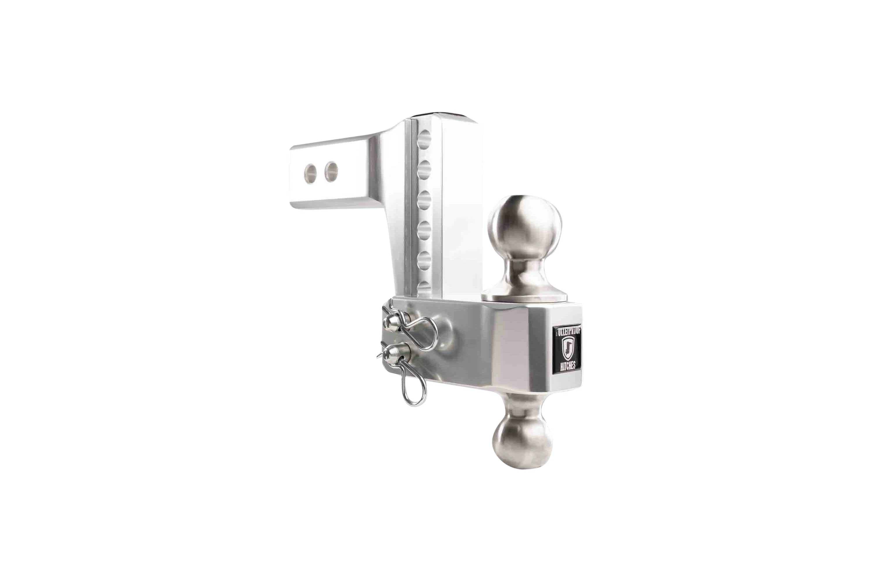2.5" Aluminum Medium Duty Hitch 4" Drop/Rise w/ Stainless Steel Dual Ball - Image 35