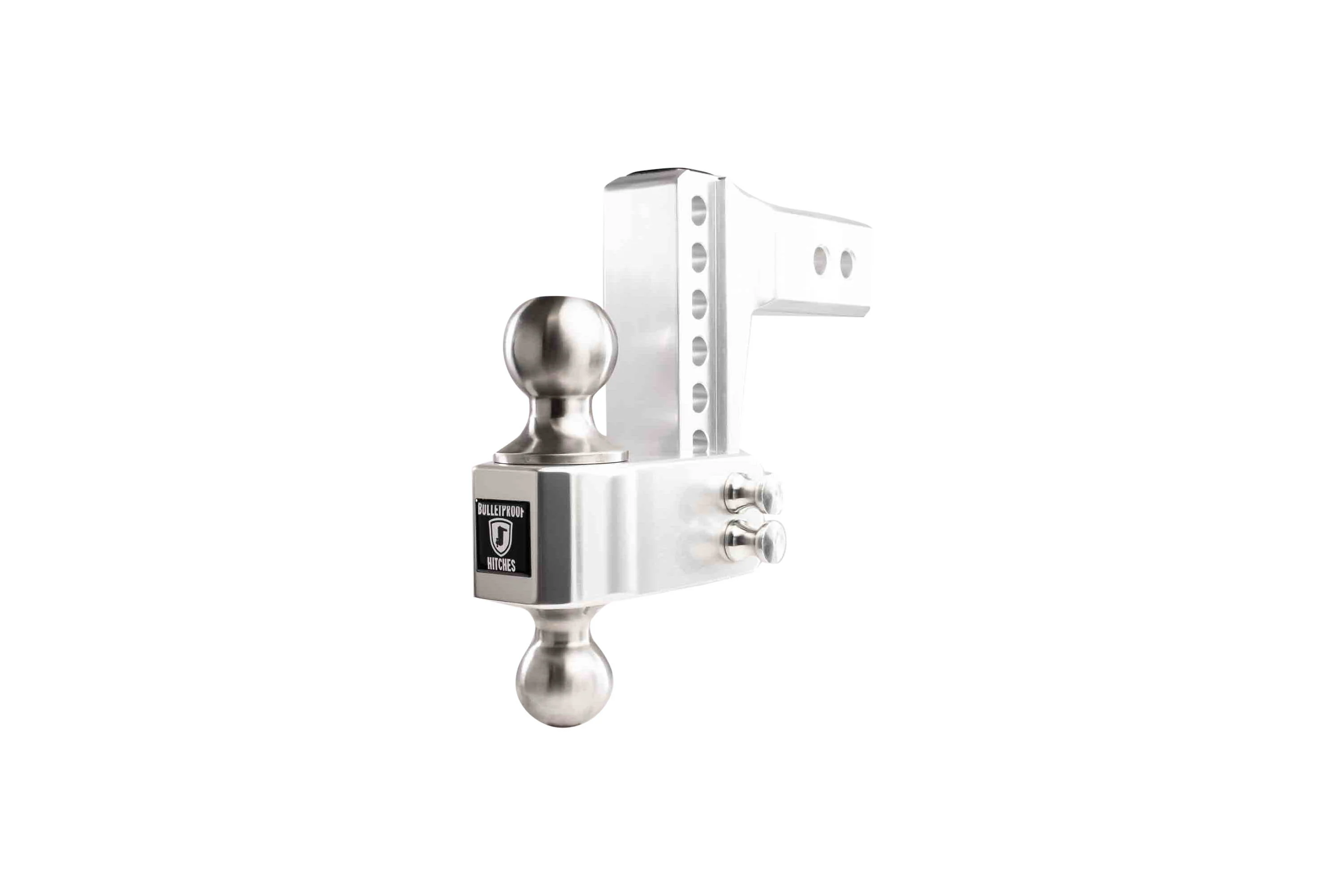 2.5" Aluminum Medium Duty Hitch 4" Drop/Rise w/ Stainless Steel Dual Ball - Image 43