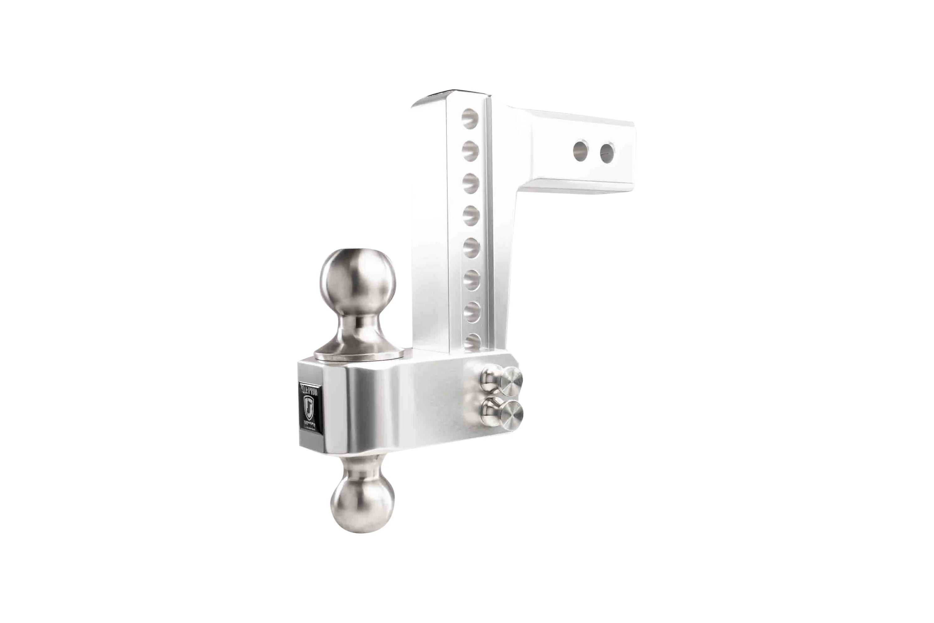 2.5" Aluminum Medium Duty Hitch 6" Drop/Rise w/ Stainless Steel Dual Ball - Image 10