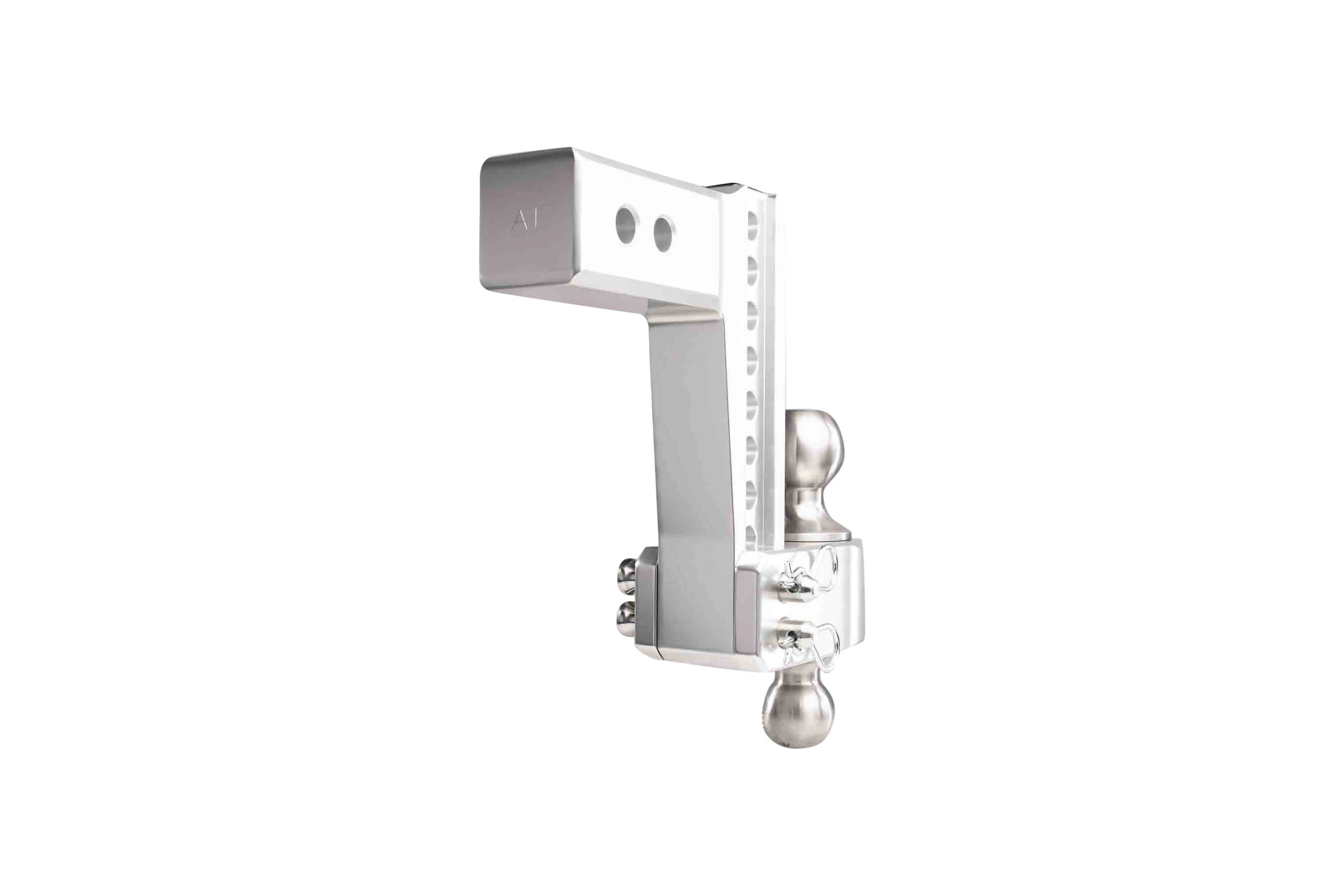 2.5" Aluminum Medium Duty Hitch 6" Drop/Rise w/ Stainless Steel Dual Ball - Image 26