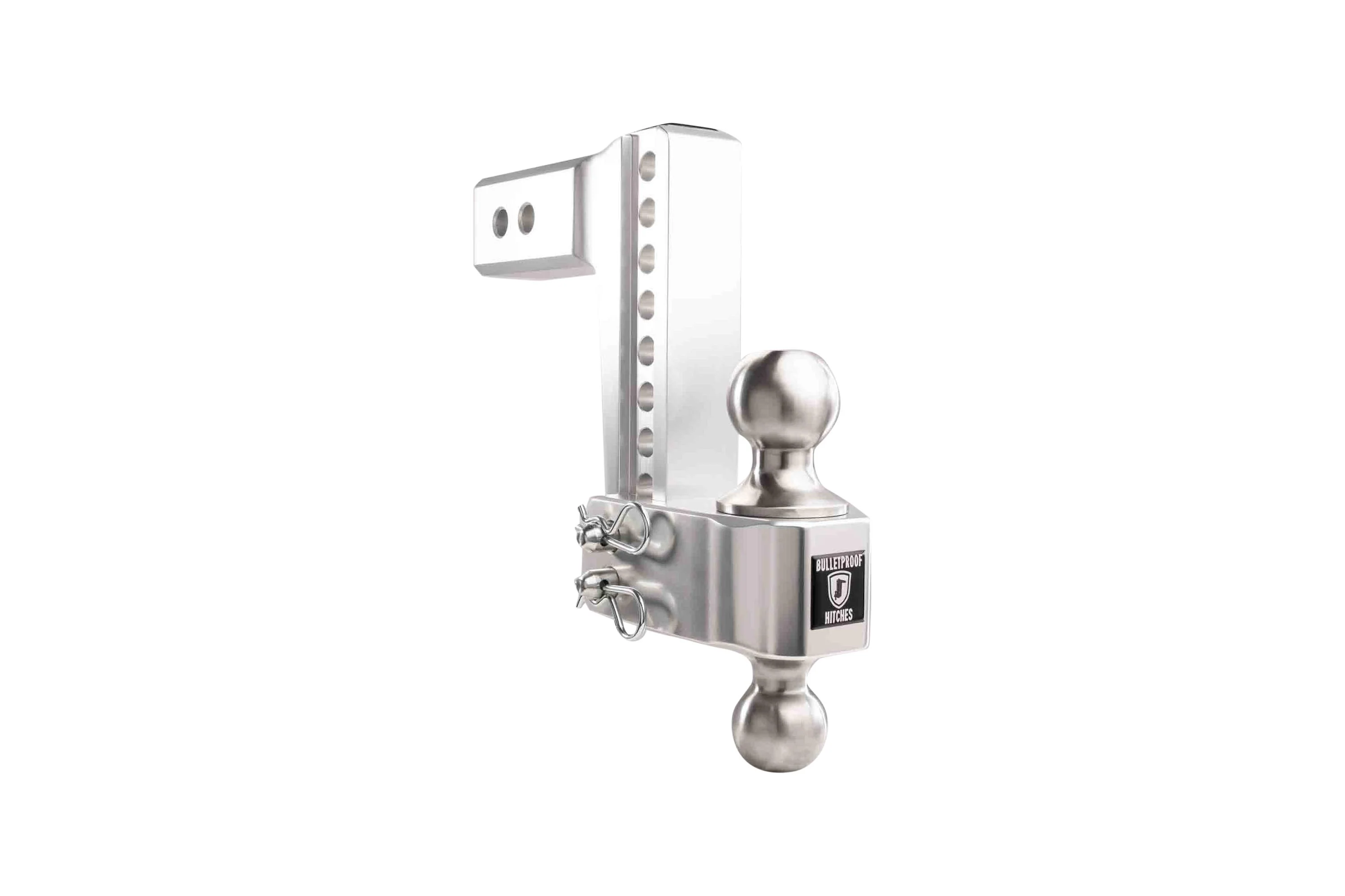 2.5" Aluminum Medium Duty Hitch 6" Drop/Rise w/ Stainless Steel Dual Ball - Image 37