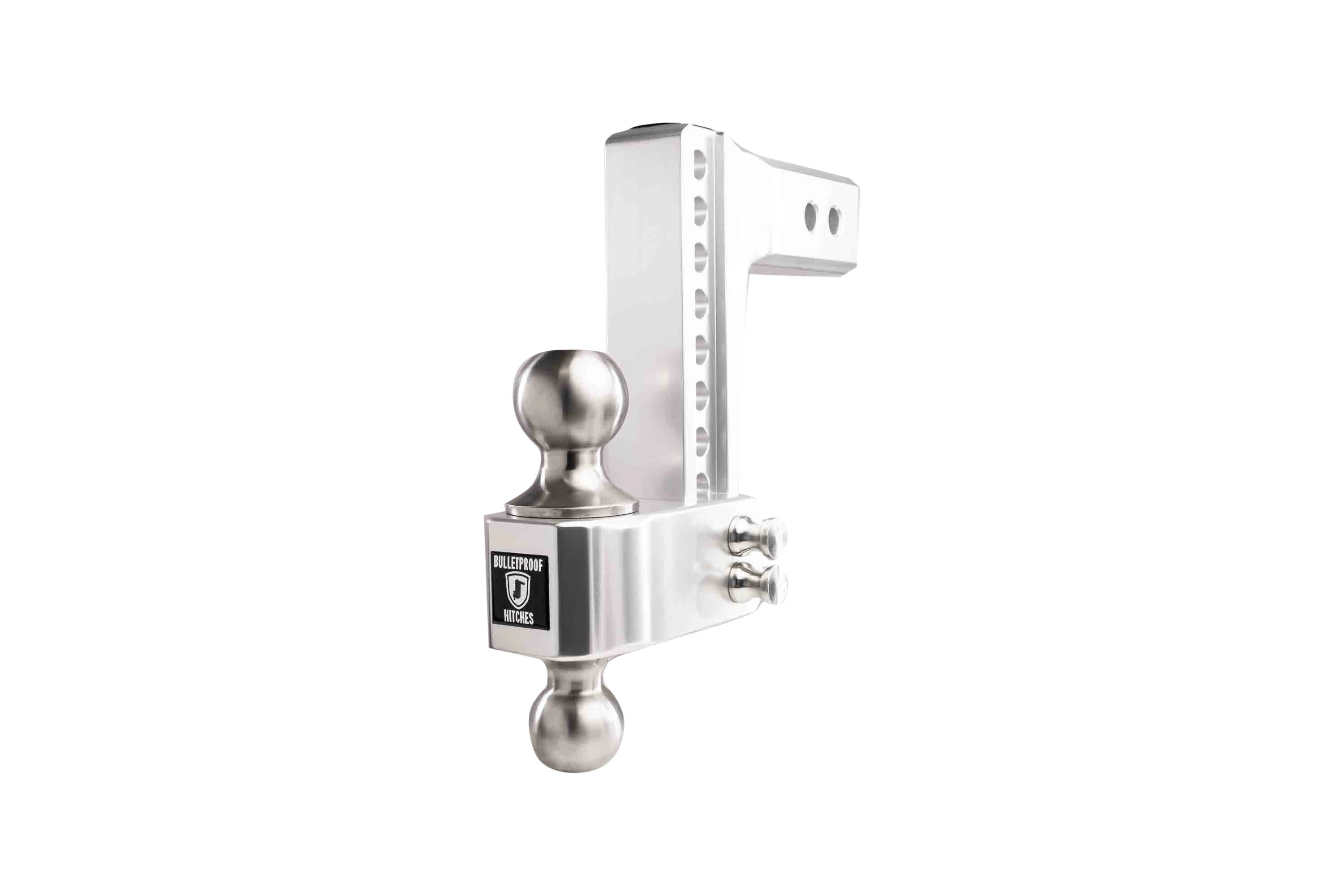 2.5" Aluminum Medium Duty Hitch 6" Drop/Rise w/ Stainless Steel Dual Ball - Image 8